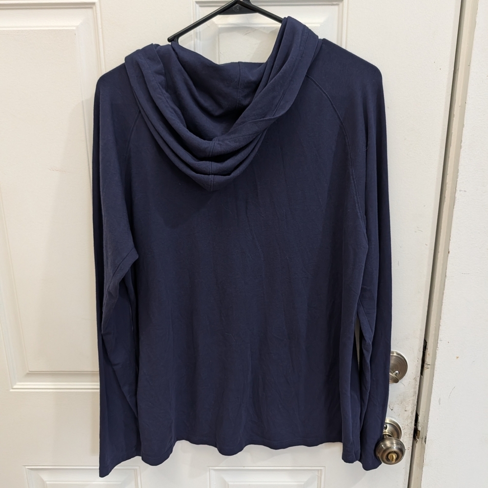 Renwick Performance Hoodie In Navy - Picture 6 of 6